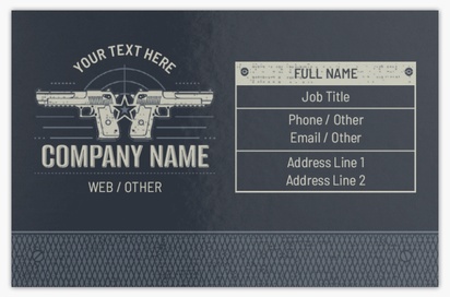 Design Preview for Design Gallery: Hunting & Fishing Metallic Business Cards