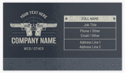 Design Preview for Hunting & Fishing Glossy Business Cards Templates, Standard (3.5" x 2")