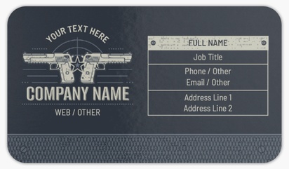 Design Preview for Military Rounded Corner Business Cards Templates, Standard (3.5" x 2")