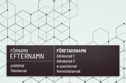 Förhandsgranskning av design för Designgalleri: Nätverksadministration Visitkort med obestruket naturligt papper