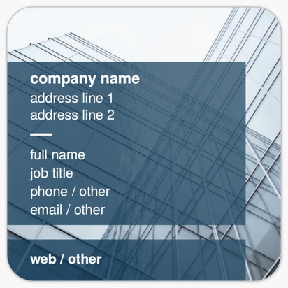 Design Preview for Urban Planning Rounded Corner Business Cards Templates, Square (2.5" x 2.5")