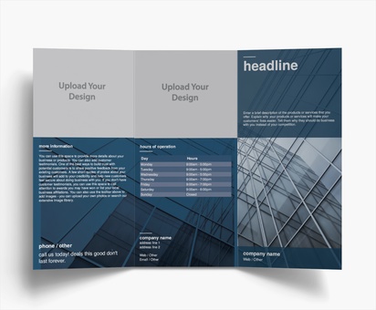 Design Preview for Design Gallery: Financial Planning Folded Leaflets, Tri-fold DL (99 x 210 mm)