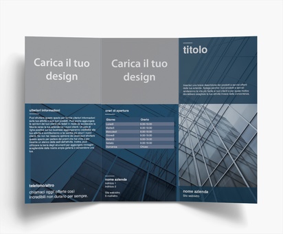 Anteprima design per Galleria di design: dépliant pieghevoli per moderno e semplice, 2 pieghe a portafoglio DL (99 x 210 mm)