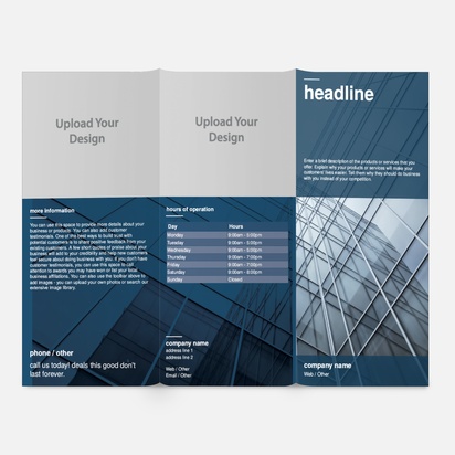 Design Preview for Design Gallery: Financial Consulting Brochures, DL Tri-fold