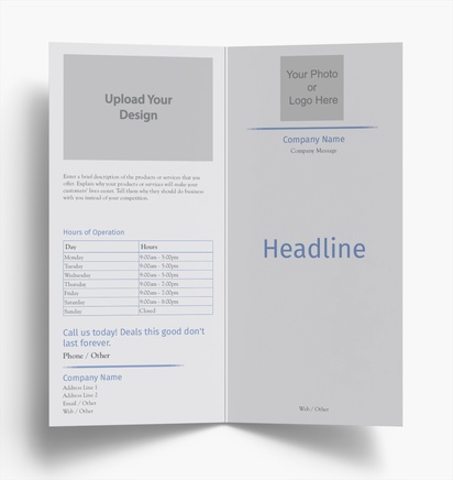 Design Preview for Design Gallery: Business Services Folded Leaflets, Bi-fold DL (99 x 210 mm)