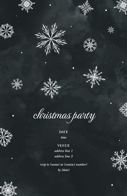 Design Preview for Templates for Christmas Invitations and Announcements , Flat 11.7 x 18.2 cm