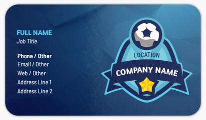 Design Preview for Design Gallery: Sports Specific Rounded Corner Business Cards, Standard (3.5" x 2")