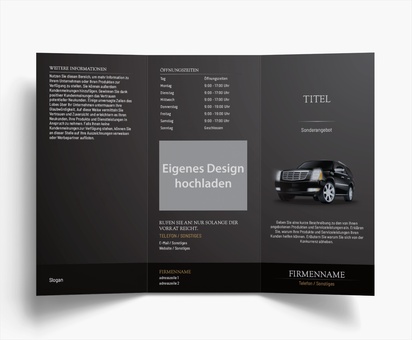 Designvorschau für Designgalerie: Falzflyer Fahrzeuge & Transport, Wickelfalz DL (99 x 210 mm)