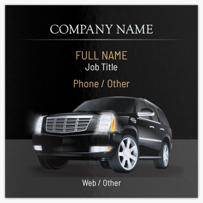 Design Preview for Car Parts & Tires Glossy Business Cards Templates, Square (2.5" x 2.5")