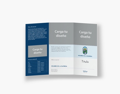 Vista previa del diseño de Galería de diseños de folletos plegados para asesoramiento y orientación, Tríptico DL (99 x 210 mm)