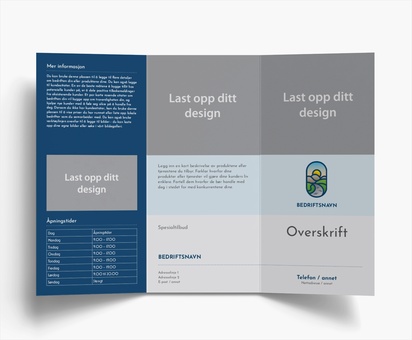 Forhåndsvisning av design for Designgalleri: Veiliedning Brosjyrer, 3-fløyet DL (99 x 210 mm)