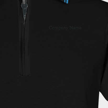Design Preview for Design Gallery: Pikmee Tipline Zipper Polo T-Shirt