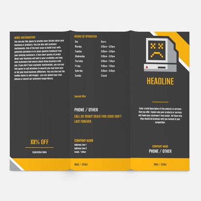 Design Preview for Design Gallery: Information & Technology Brochures, DL Tri-fold