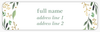 Design Preview for Design Gallery: Seasonal Return Address Labels