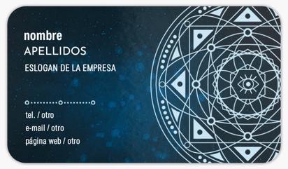 Un geométrico lector de tarjetas diseño azul para Fiestas