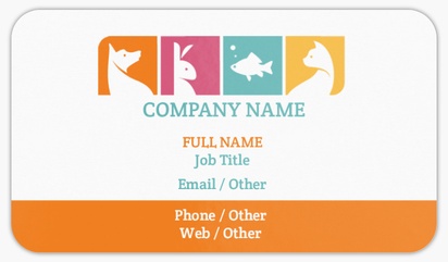 Design Preview for Boarding Kennel & Catteries Rounded Corner Business Cards Templates, Standard (3.5" x 2")