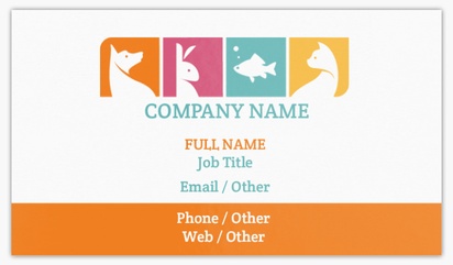 Design Preview for Animal Grooming Standard Business Cards Templates, Standard (3.5" x 2")