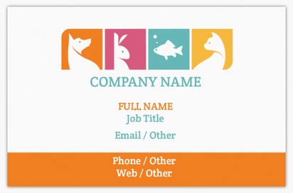 Design Preview for Design Gallery: Animals Recycled Matte Business Cards, Standard (85 x 55 mm)