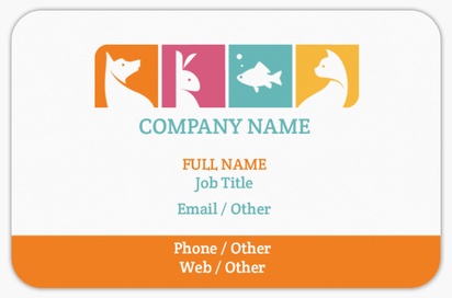 Design Preview for Design Gallery: Dog Breeders Rounded Corner Business Cards, Rounded Standard (85 x 55 mm)