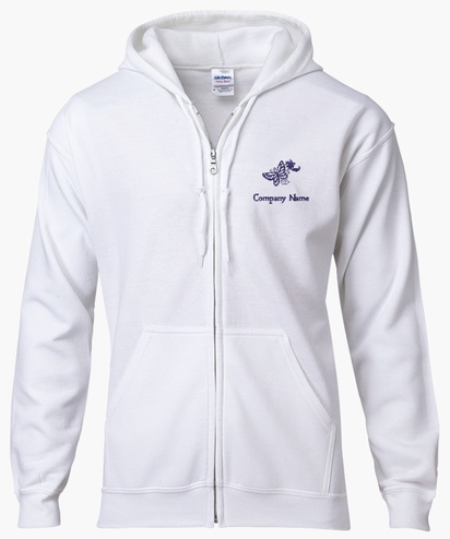 Design Preview for Templates for Retail & Sales Zip Up Hoodies 