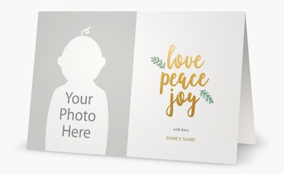 Design Preview for Design Gallery: Elegant Greeting Cards, 11.7 x 18.2 cm Folded