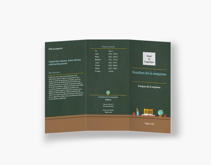Vista previa del diseño de Galería de diseños de folletos plegados para educación especial, Tríptico DL (99 x 210 mm)