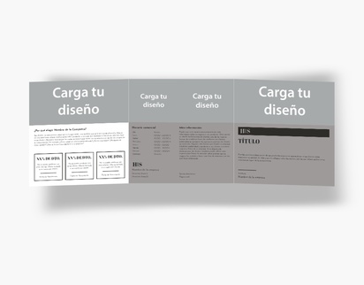 Vista previa del diseño de Galería de diseños de folletos plegados para servicios empresariales, Tríptico Cuadrado (148 x 148 mm)