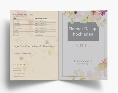 Designvorschau für Designgalerie: Falzflyer, Einbruchfalz A6 (105 x 148 mm)