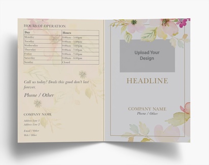 Design Preview for Design Gallery: Beauty Consulting & Pampering Folded Leaflets, Bi-fold A6 (105 x 148 mm)