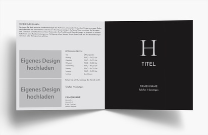 Designvorschau für Designgalerie: Falzflyer Finanzen & Versicherungen, Einbruchfalz Quadratisch (148 x 148 mm)