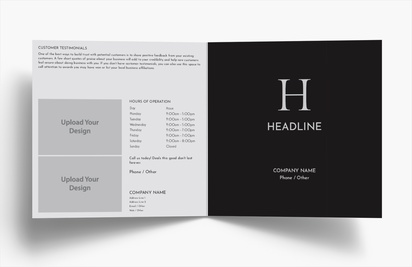 Design Preview for Design Gallery: Conservative Folded Leaflets, Bi-fold Square (148 x 148 mm)