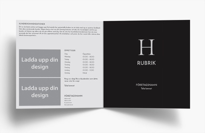 Förhandsgranskning av design för Designgalleri: Företagstjänster Broschyrer, Enkelfalsning Fyrkantiga (148 x 148 mm)