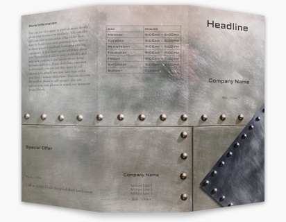 Design Preview for Design Gallery: Welding & Metal Work Custom Brochures, 8.5" x 11" Tri-fold