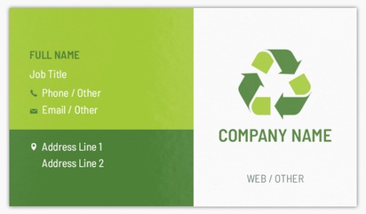 Design Preview for Design Gallery: Environmental & Energy Standard Business Cards, Standard (3.5" x 2")
