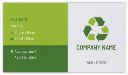 Design Preview for Health & Wellness Linen Business Cards Templates, Standard (3.5" x 2")