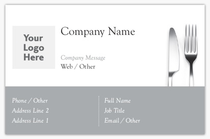 Design Preview for Design Gallery: Food & Beverage Soft Touch Business Cards