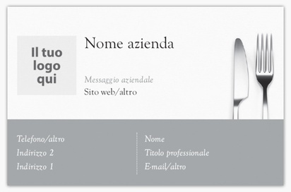 Anteprima design per Galleria di design: biglietti da visita standard per cibo e bevande, Standard (85 x 55 mm)
