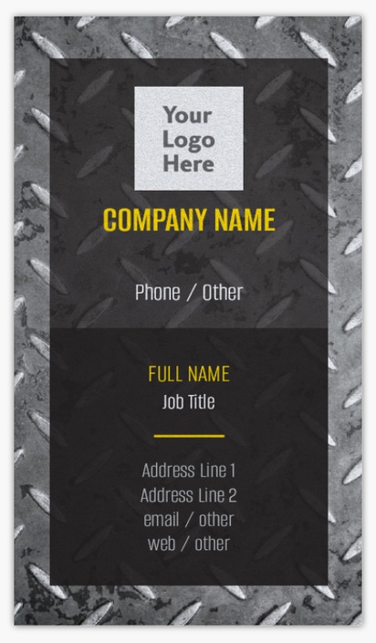Design Preview for Manufacturing & Distribution Pearl Business Cards Templates, Standard (3.5" x 2")
