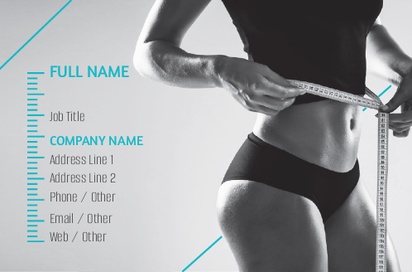 Design Preview for Design Gallery: Weight Loss Consultant Natural Uncoated Business Cards