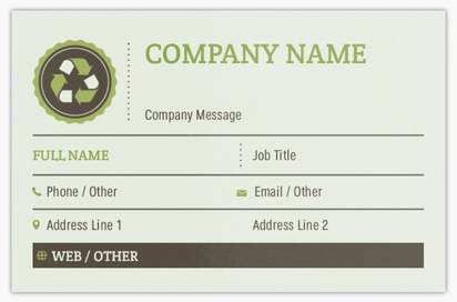 Design Preview for Design Gallery: Environmental & Energy Ultra-Thick Business Cards, Standard (85 x 55 mm)