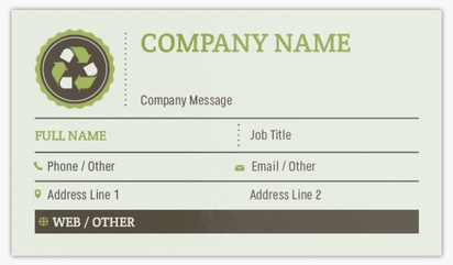 Design Preview for Manufacturing & Distribution Glossy Business Cards Templates, Standard (3.5" x 2")
