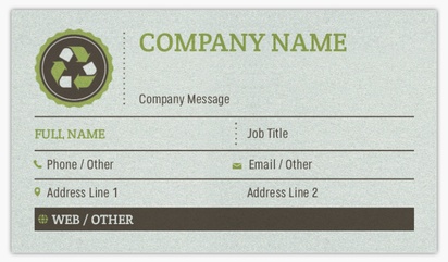 Design Preview for Manufacturing & Distribution Pearl Business Cards Templates, Standard (3.5" x 2")