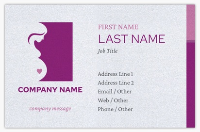 Design Preview for Design Gallery: Medical Professionals Pearl Business Cards