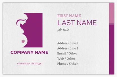 Design Preview for Design Gallery: Medical Professionals Natural Uncoated Business Cards