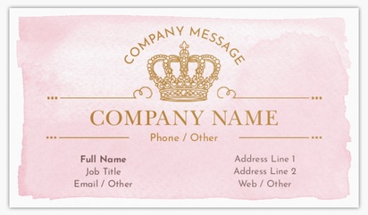 Design Preview for Design Gallery: Waxing & Hair Removal Standard Visiting Cards