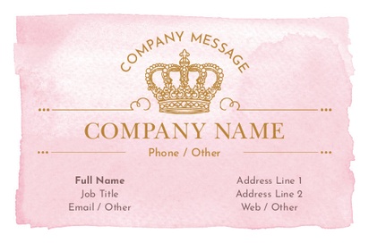 Design Preview for Design Gallery: Beauty Consulting & Pampering Natural Uncoated Business Cards