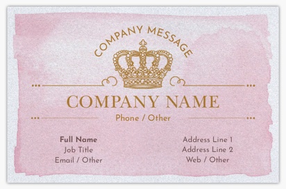 Design Preview for Design Gallery: Beauty Consulting & Pampering Pearl Business Cards