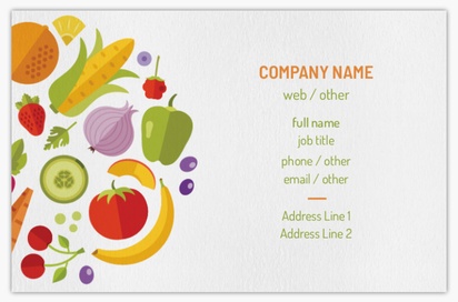 Design Preview for Design Gallery: Groceries Natural Uncoated Business Cards