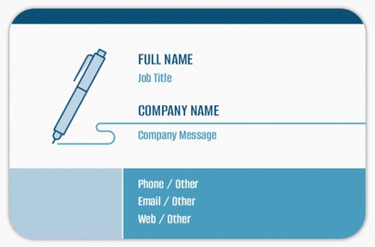 Design Preview for Design Gallery: Accounting & Tax Advice Rounded Corner Business Cards, Rounded Standard (85 x 55 mm)