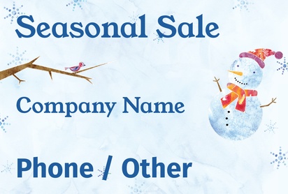 Design Preview for Design Gallery: Seasonal Corflute Signs, 457 x 686 mm